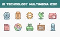 Technology Multimedia Icon Set