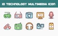 Technology Multimedia Icon Set 2
