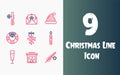 Christmas Line Icon Set 2