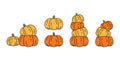 Pumpkin Halloween vector icon logo symbol cartoon character spooky doodle ghost illustration design Royalty Free Stock Photo