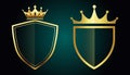 King and queen Royal crowns vector design.