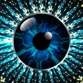 Eye cyber circuit future technology concept background Abstract future technology Royalty Free Stock Photo