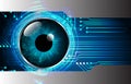 Eye cyber circuit future technology concept background Abstract future technology background Hi-tech