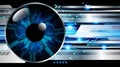 Eye cyber circuit future technology concept background Abstract future technology background Hi-tech Royalty Free Stock Photo