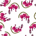 Seamless background from a flowers ornament, fashionable modern wallpaper or textile.