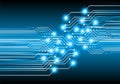 Cyber circuit future technology concept background Abstract future technology background Royalty Free Stock Photo