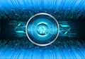 Eye cyber circuit future technology concept background Abstract future technology background Hi-tech Royalty Free Stock Photo