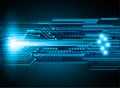 Cyber circuit future technology concept background Abstract future technology background Royalty Free Stock Photo