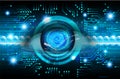 Eye cyber circuit future technology concept background Royalty Free Stock Photo