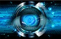Eye cyber circuit future technology concept background Royalty Free Stock Photo