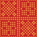 Maroon colour Traditional Indian Bandhani pattern background, seamless decorative geometric patoda Bandana Royalty Free Stock Photo