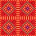 Maroon colour Traditional Indian Bandhani pattern background, seamless decorative geometric patoda Bandana