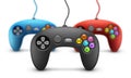 Gamepad concept with the effect of blurring. Royalty Free Stock Photo