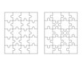 Puzzle, separate isolated parts