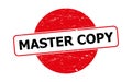 Master copy stamp on white Royalty Free Stock Photo