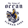 Logo King Of Shark Ocean for entertainment media and global good any industry