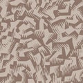 Brown beige urban camouflage seamless pattern. Modern military two color camo texture. Vector