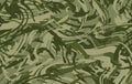 Abstract jungle camouflage seamless pattern. Camo background, curved wavy stripped.  Vector military print Royalty Free Stock Photo