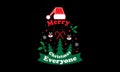 Merry Christmas Everyone typography t-shirt design