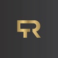 Alphabet Initials logo RT, TR, T and R