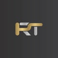 Alphabet Initials logo RT, TR, T and R