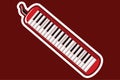 Melodica vector illustration Royalty Free Stock Photo