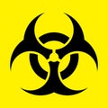 Black biohazard symbol