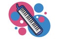Melodica vector illustration Royalty Free Stock Photo