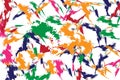 Abstract colorful paint brush strokes vector background Royalty Free Stock Photo