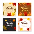 Thanksgiving card background, thanksgiving social media template Royalty Free Stock Photo