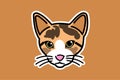 Cute cat face. Vector illustration. s Royalty Free Stock Photo