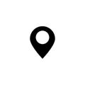 Location flat icon button design vector