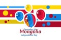 December 29, Independence Day of Mongolia vector illustration.