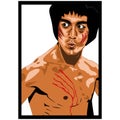 Brucelee illustration vector Royalty Free Stock Photo