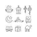 Ramadan kareem Religious icon collection