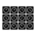 Icons  Alarm and Smartwatch Time  24 hour clock Royalty Free Stock Photo