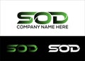Letter SOD Logo or Icon Design Royalty Free Stock Photo