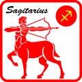 Sagitarius Zodiac Sign Vector Illustration Royalty Free Stock Photo