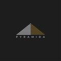 Pyramid logo design illustration vector template