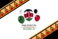 December 12, Happy Jamhuri Day vector illustration.