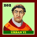 202nd Catholic Church Pope Urban VI Royalty Free Stock Photo