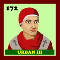 172nd Catholic Church Pope Urban III Royalty Free Stock Photo