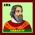 182nd Catholic Church Pope Urban IV Royalty Free Stock Photo