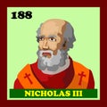 188th Catholic Church Pope Nicholas III Royalty Free Stock Photo