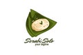 Serabi solo, Vector logo for serabi restaurant or food vendor. Royalty Free Stock Photo