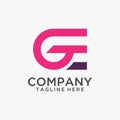 Letter GE logo design