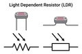 Light Dependent Resistor LDR Royalty Free Stock Photo