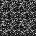 Hatching with a black pencil. Seamless texture drawn by hand. Black scribbles on a white background. Royalty Free Stock Photo