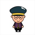 cute boy taxi driver character vector design Royalty Free Stock Photo