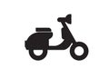 Vespa icon motorcyle sign template emblem